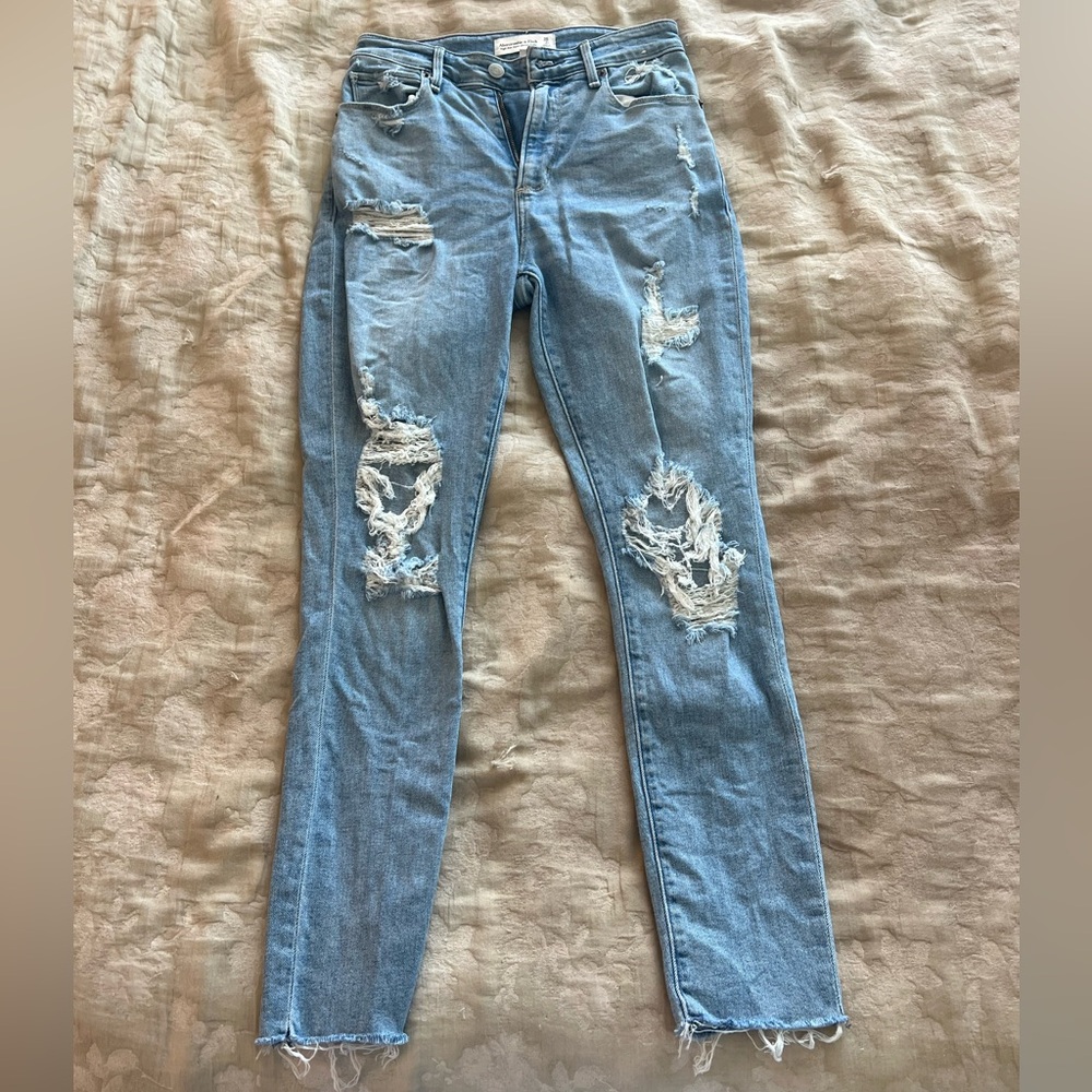 Abercrombie High Rise Super Skinny Ankle Jeans *Curve Love